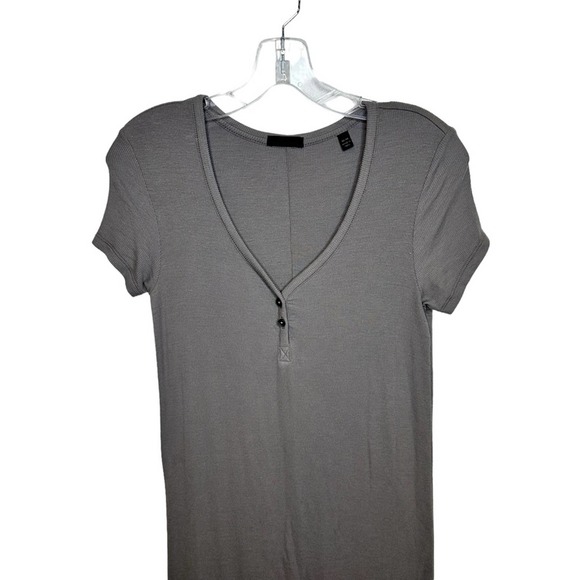 ATM Anthony Thomas Melillo Women’s Maxi Dress Long Grey Medium - Picture 2 of 8